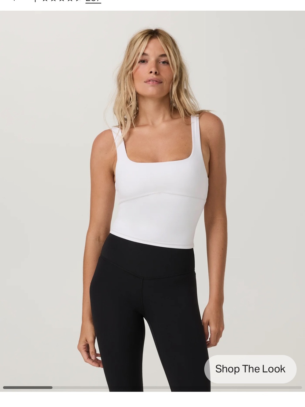 XL Vuori AllTheForm™ Support Tank White Tonal $74 Retail